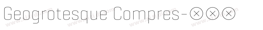 Geogrotesque Compres字体转换